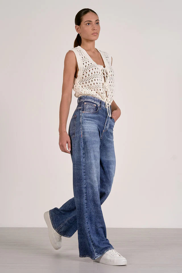 Joy Sweatpant Jean - Blue Denim