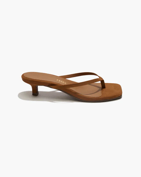 Square Toe Julia Suede Kitten Heel