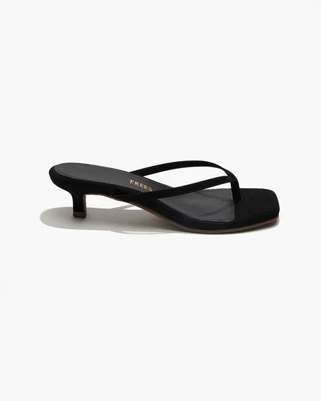 Square Toe Julia Suede Kitten Heel