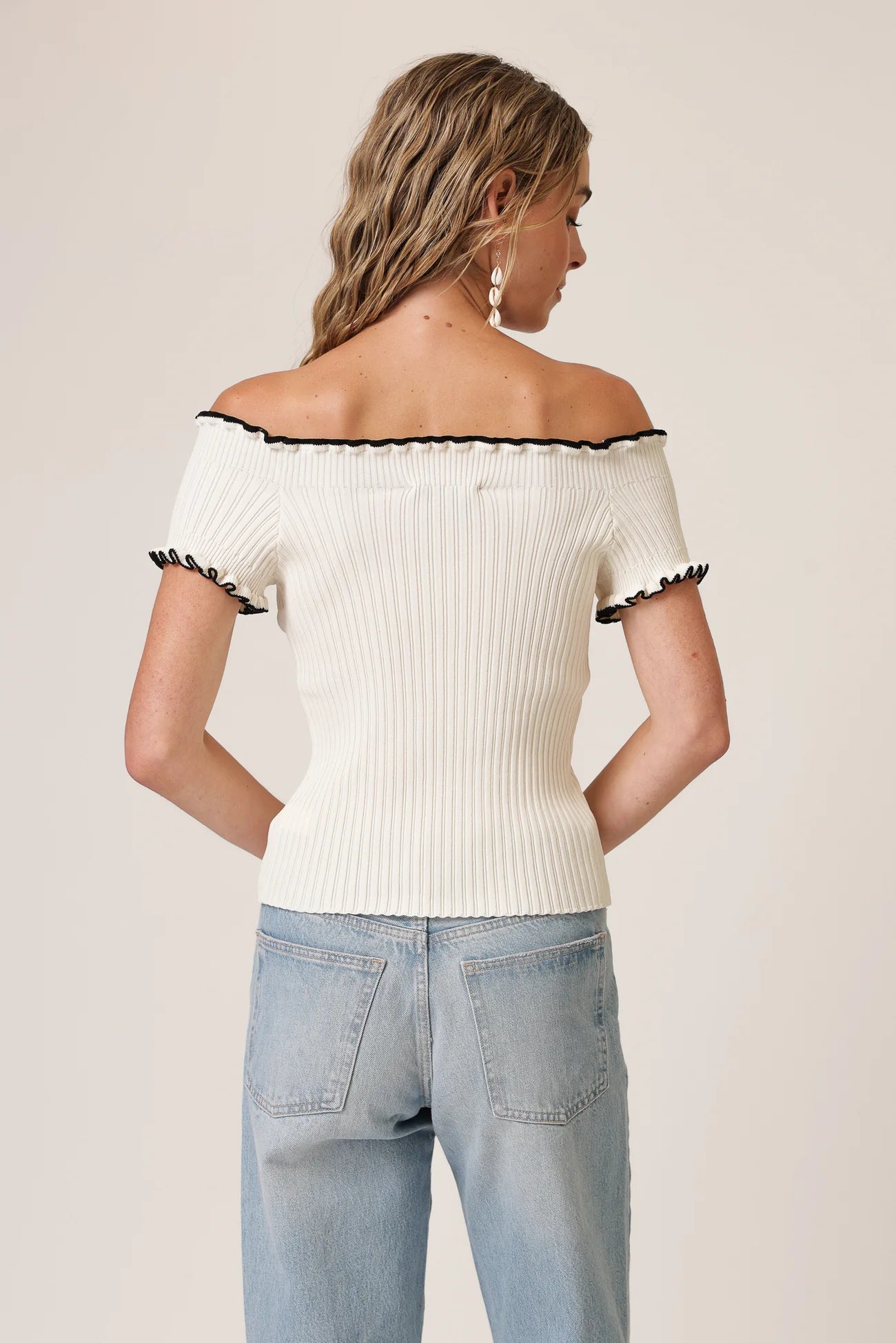 Reonny Off the Shoulder Sweater