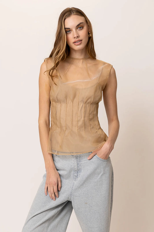Elfreda Pleated Top