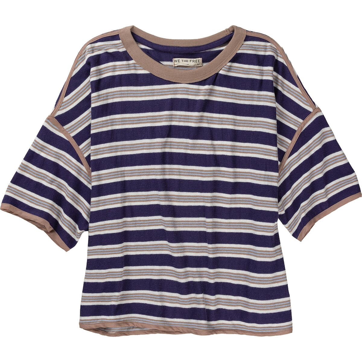 Free People Clean Rugby Tee - Navy