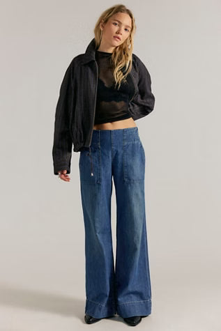 Breezy Denim Pull On Pants