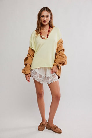 Free People Nina Tee V - Lemon Water