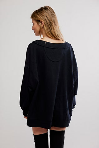 Staycation Pullover - washed black