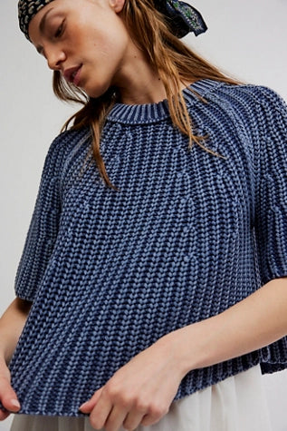 Amy Sweater Tee - Navy Academy