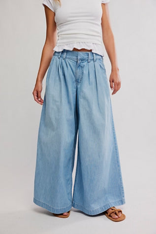 Free People Scout Wide Leg - California Blue