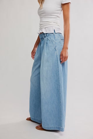Free People Scout Wide Leg - California Blue