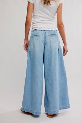 Free People Scout Wide Leg - California Blue