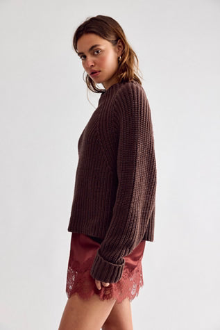 Low Tide Pullover - Chocolate