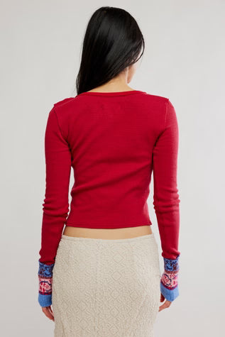 WTF Noa Cardigan - Crimson Combo