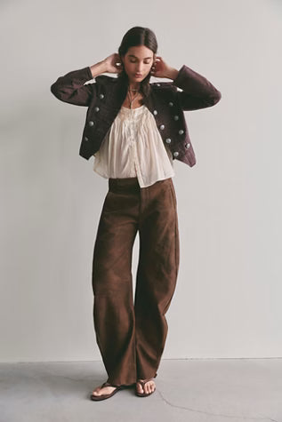 Spotlight Vegan Trouser - Chocolate Brown