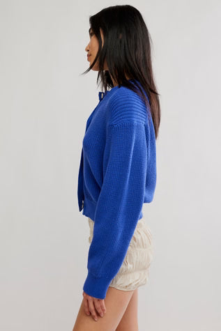 Vienna Cardigan - Blue Beam