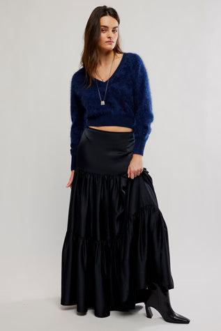 Juliette Satin Maxi Skirt