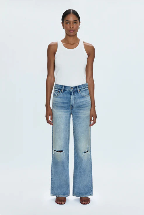 Hendrix High Rise Baggy Jean - Apprentice Distressed
