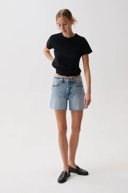 Kennedy Relaxed Mid Rise Cut Off Short - Normandy Vint