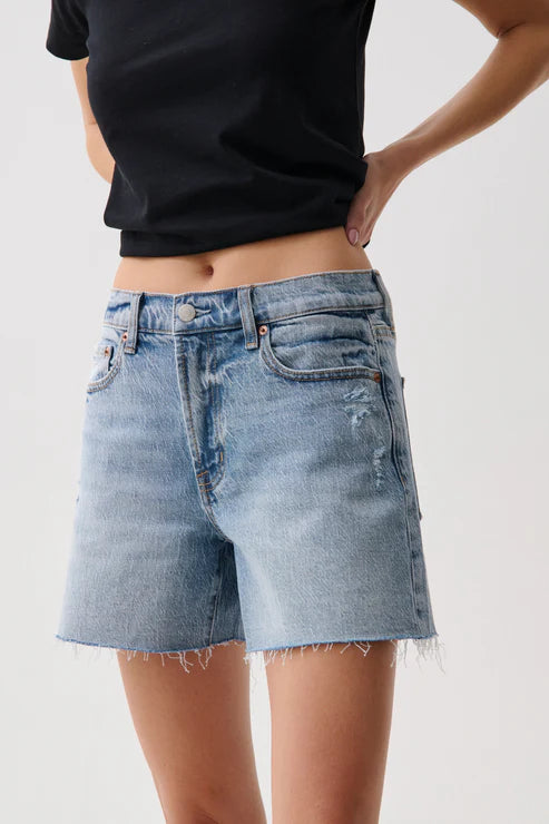 Kennedy Relaxed Mid Rise Cut Off Short - Normandy Vint