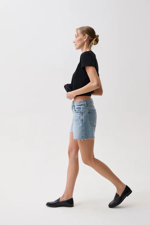 Kennedy Relaxed Mid Rise Cut Off Short - Normandy Vint