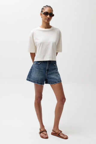 Pistola Saige High Rise A-Line Shorts - Wishbone