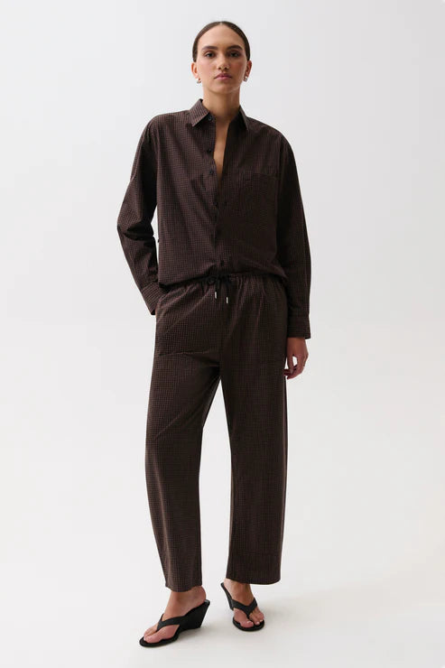 Theo Drawstring Poplin Pant - Hot Toddy