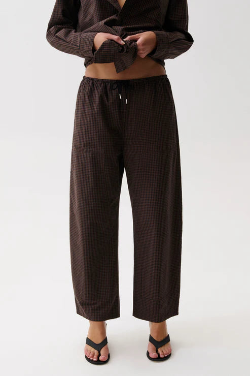 Theo Drawstring Poplin Pant - Hot Toddy