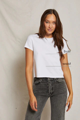 perfectwhitetee - white springsteen baby tee