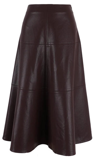 VI Midi Skirt - Brown