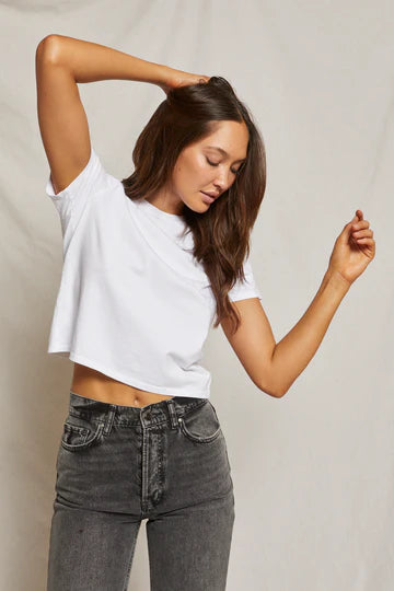 perfectwhitetee - white springsteen baby tee