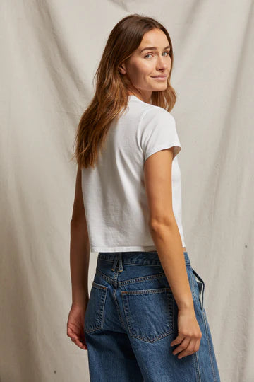 perfectwhitetee - white springsteen baby tee
