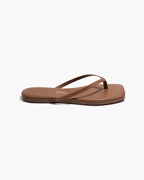 Square Toe Lilly Flip Flop - Ganache