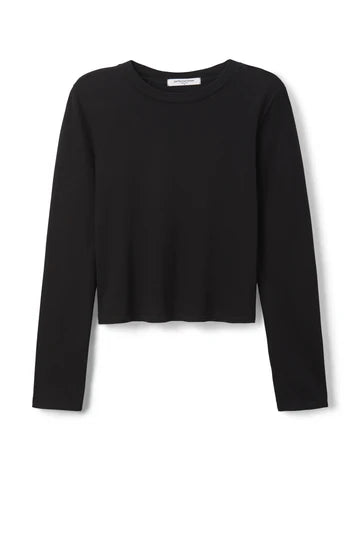 Perfect White Tee - Jamie LS - True Black