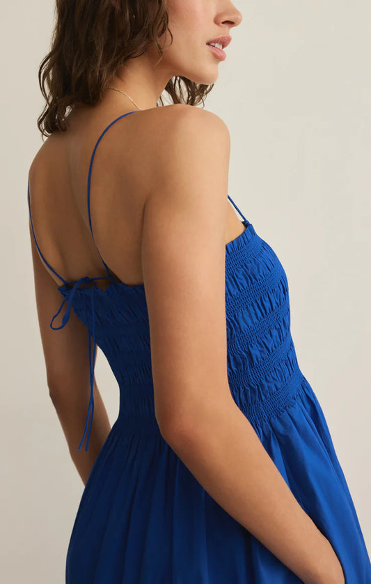 Cornelia Poplin Maxi Dress - Nautical