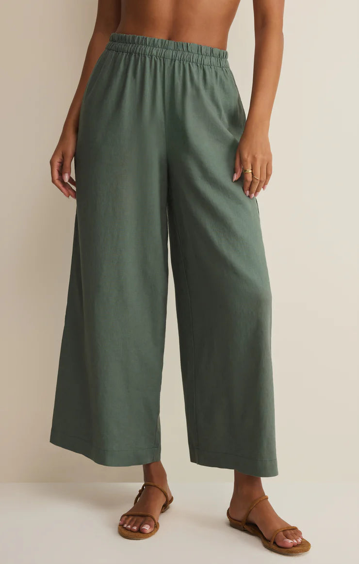 Scout Linen Pant- Everglade