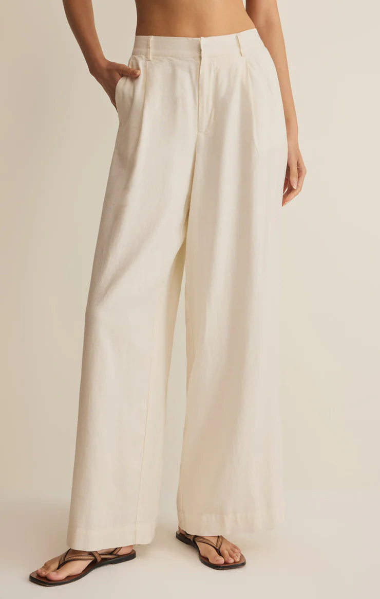 Overlook Linen Pant- Cloud