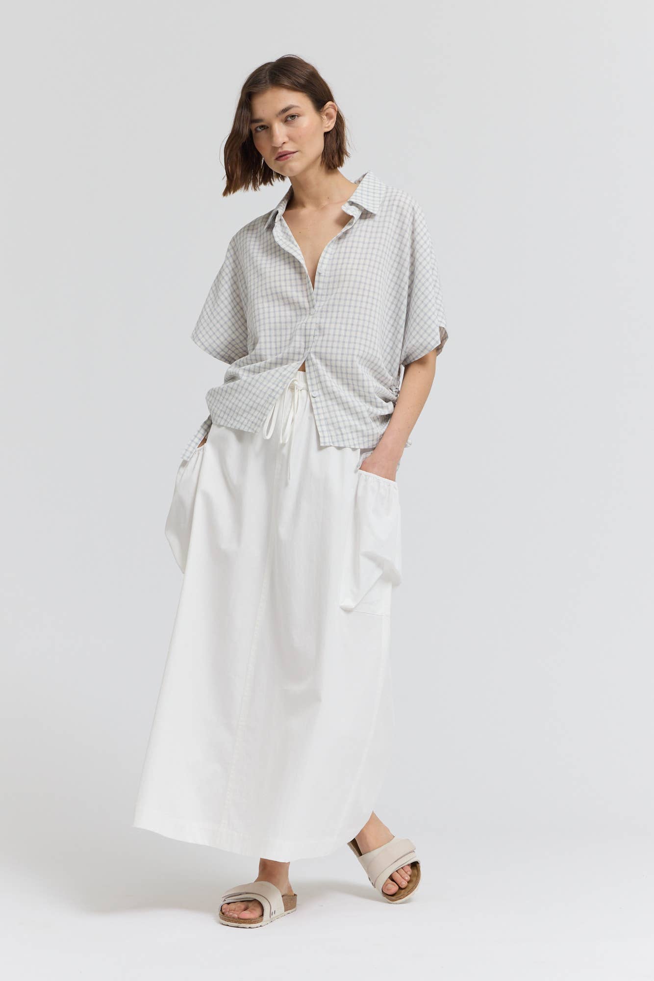 SIDE TIE SHORT SHIRT