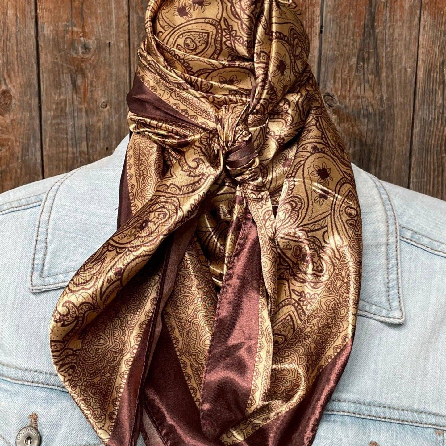 Earth Tones Paisley Wild Rag/Scarf