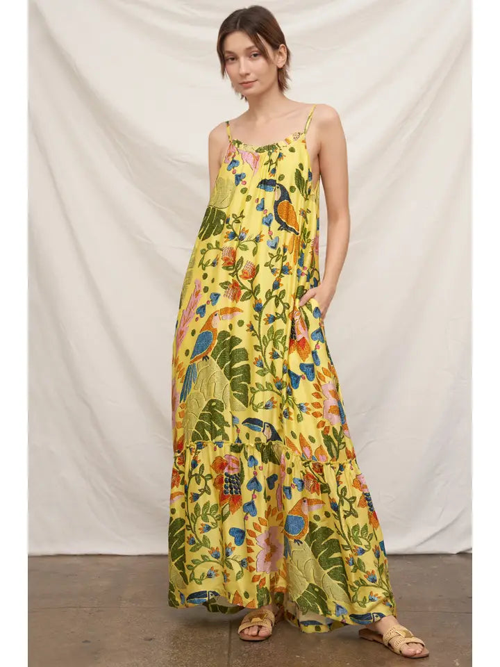 Yellow Cami Maxi Dress