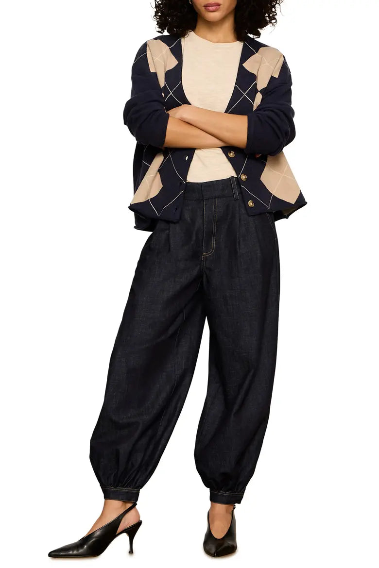 Balloon Denim Trouser - Slow Motion