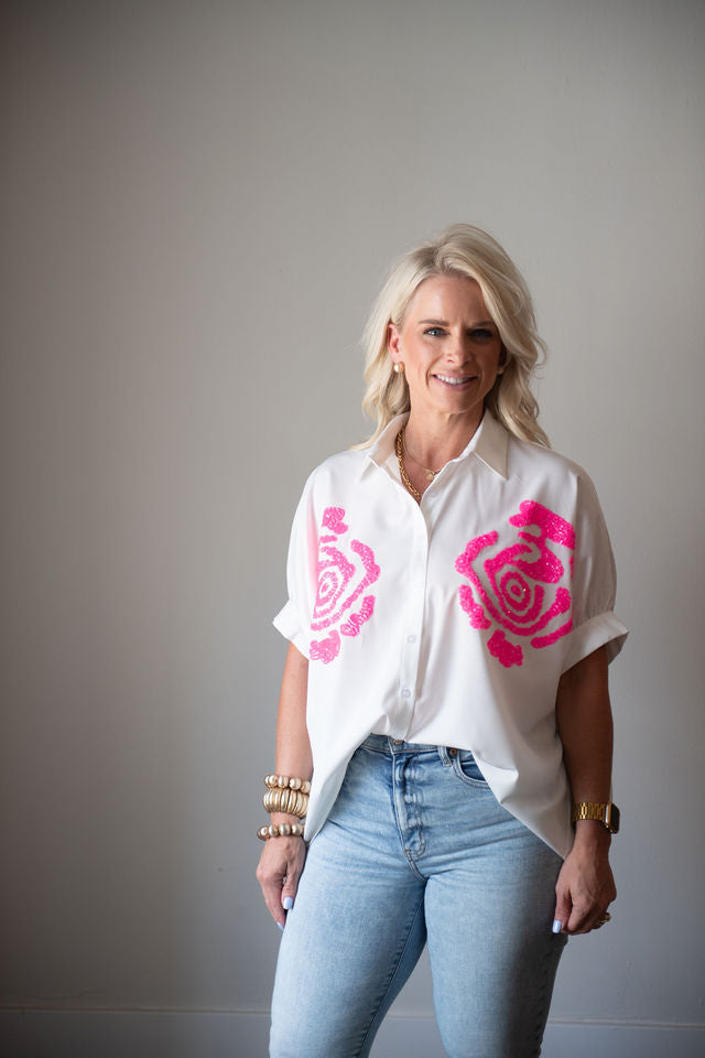 Neon Bloom Top