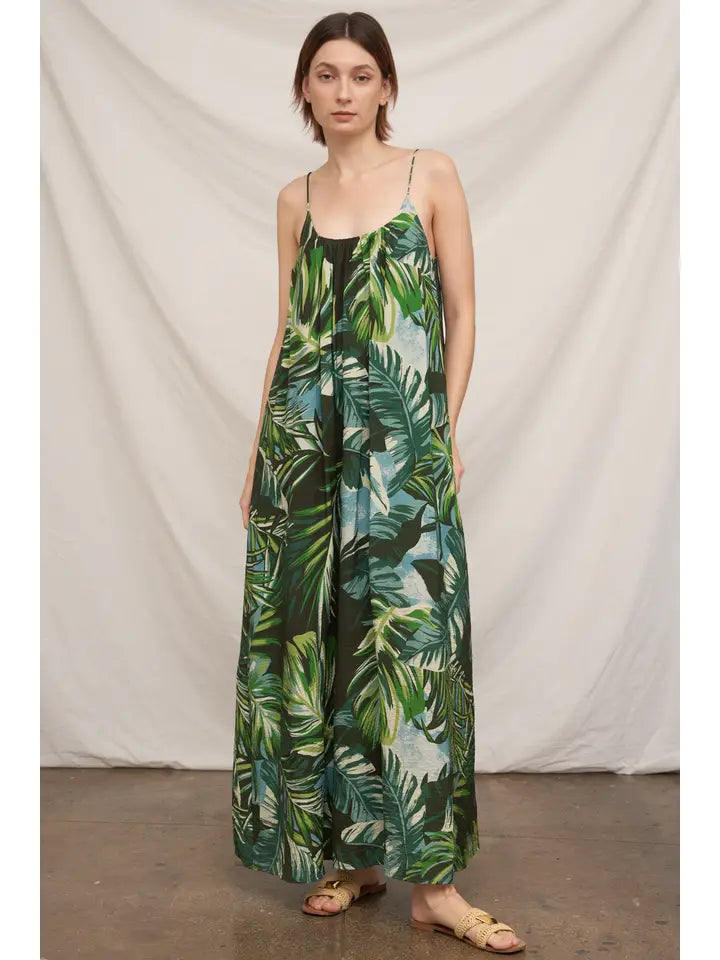 Dark Green Multi Maxi Dress