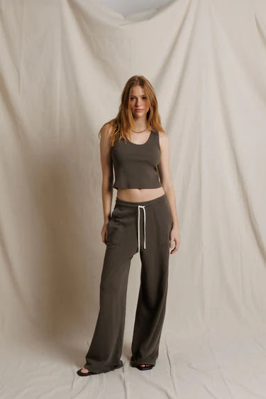 Blondie Tank - Dark Olive
