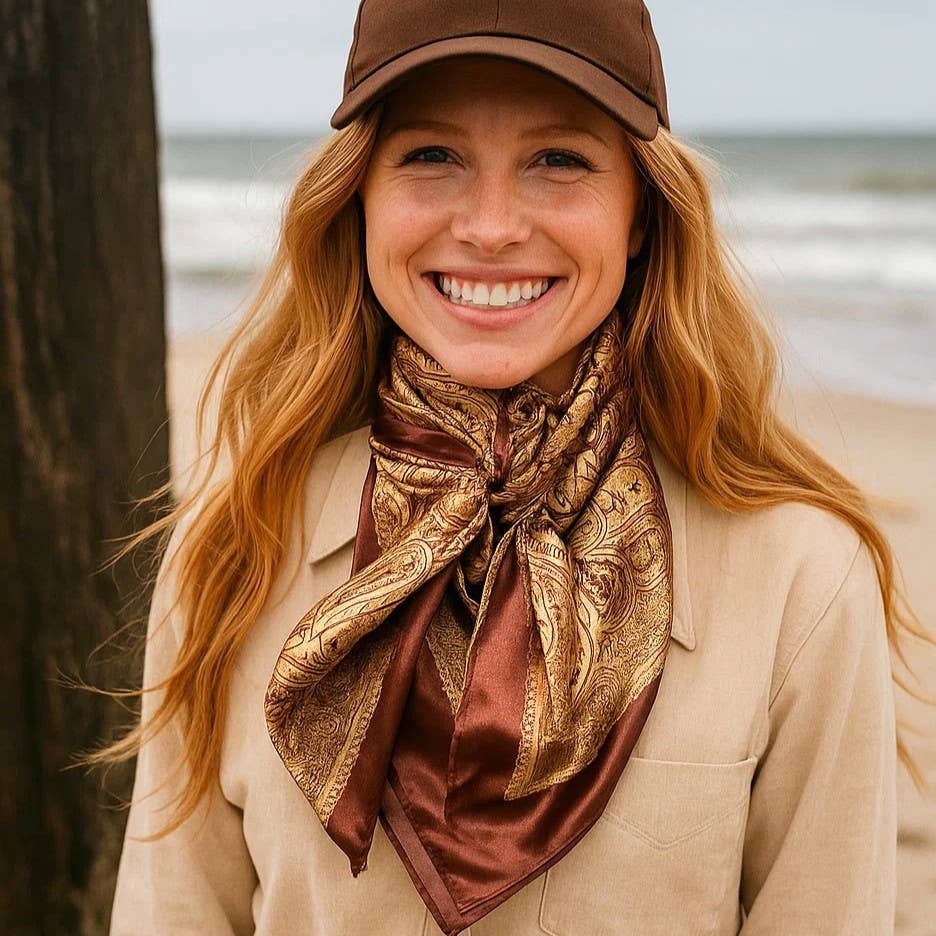 Earth Tones Paisley Wild Rag/Scarf