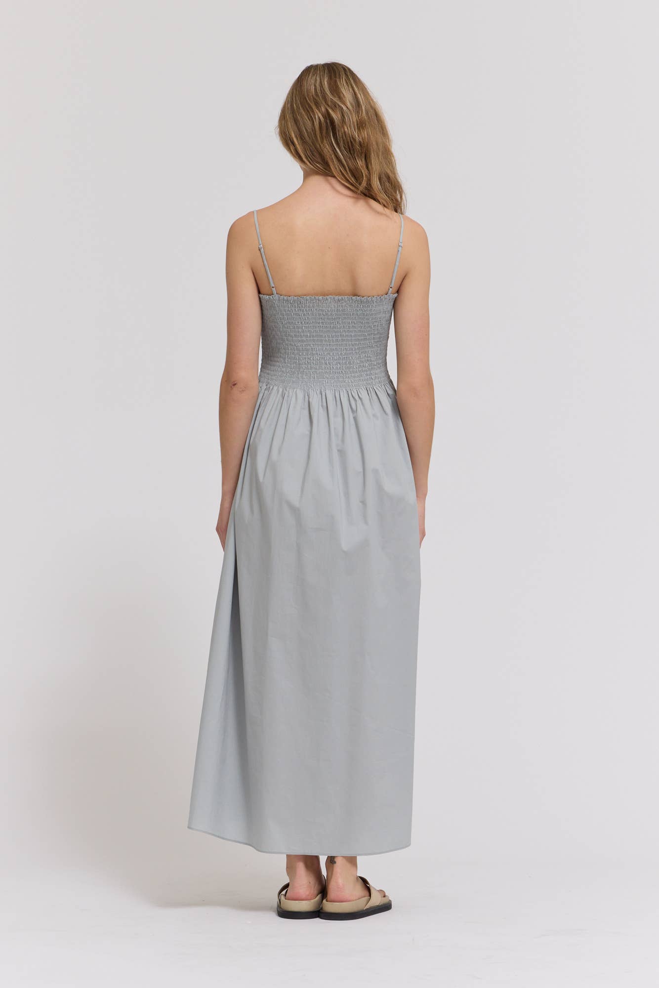  SMOCKED TOP MAXI DRESS