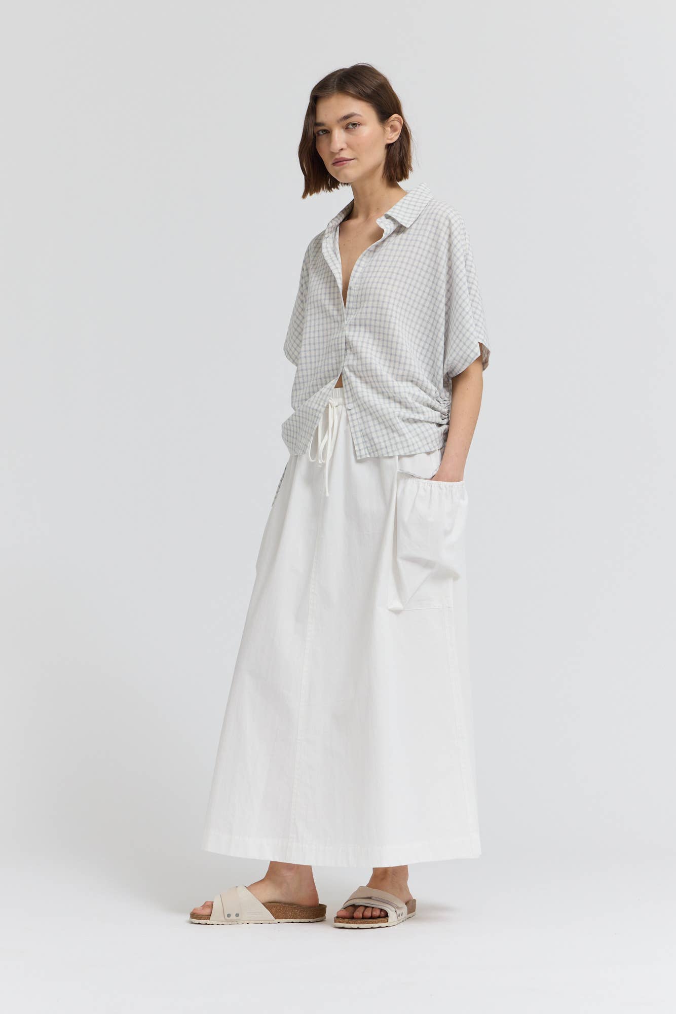 SIDE TIE SHORT SHIRT