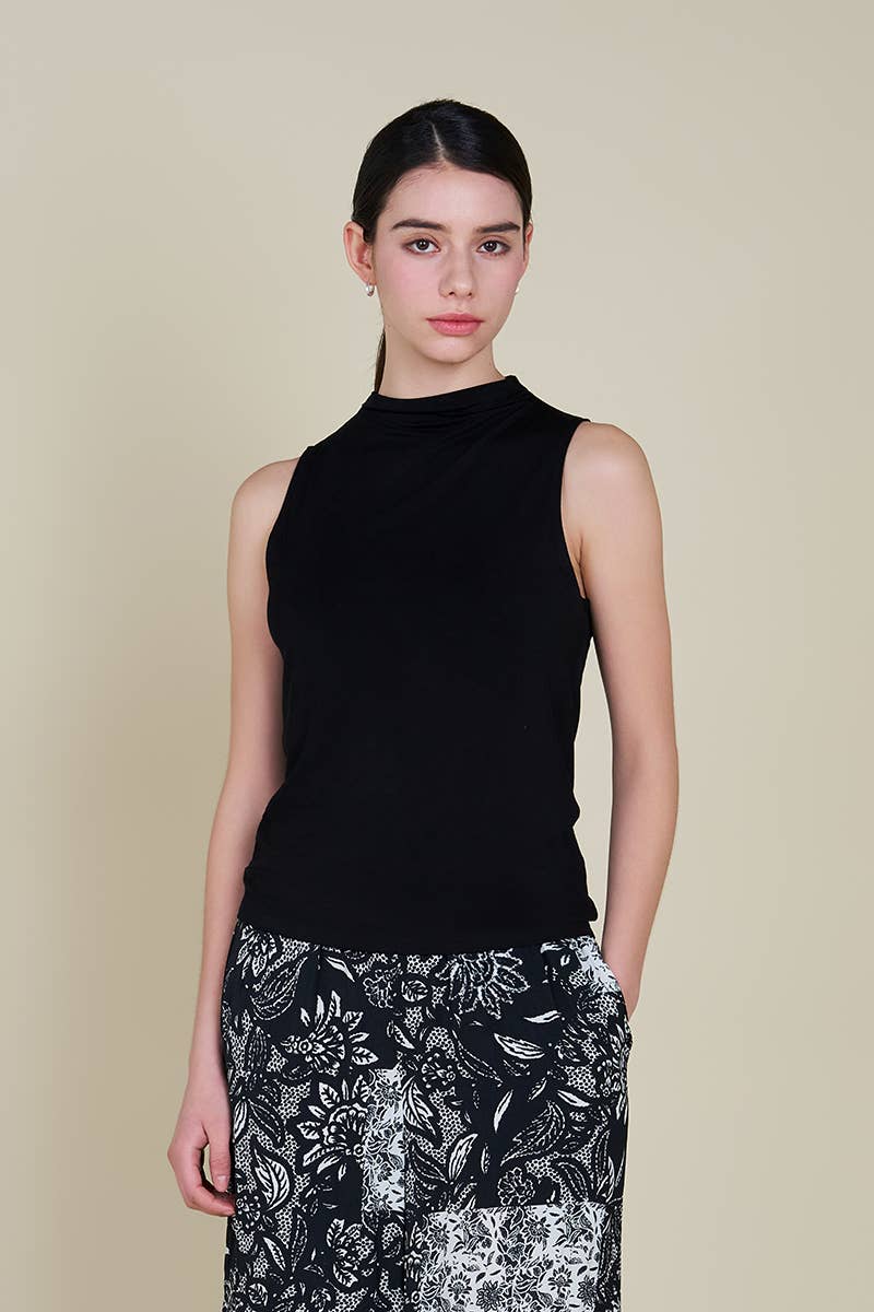41747 - MOCK NECK MODAL TANK