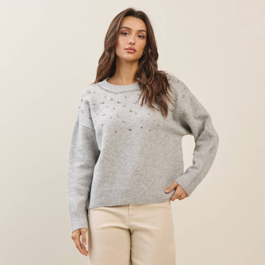 Rhinestone Sweater