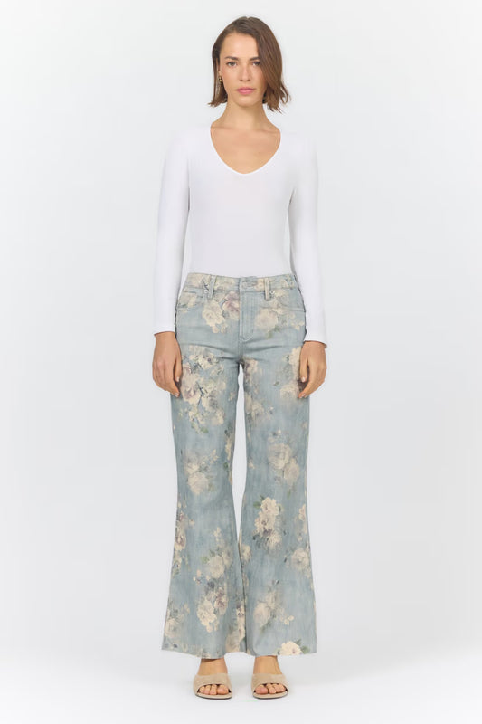 Micah Wide Leg Jean - Sea Glass