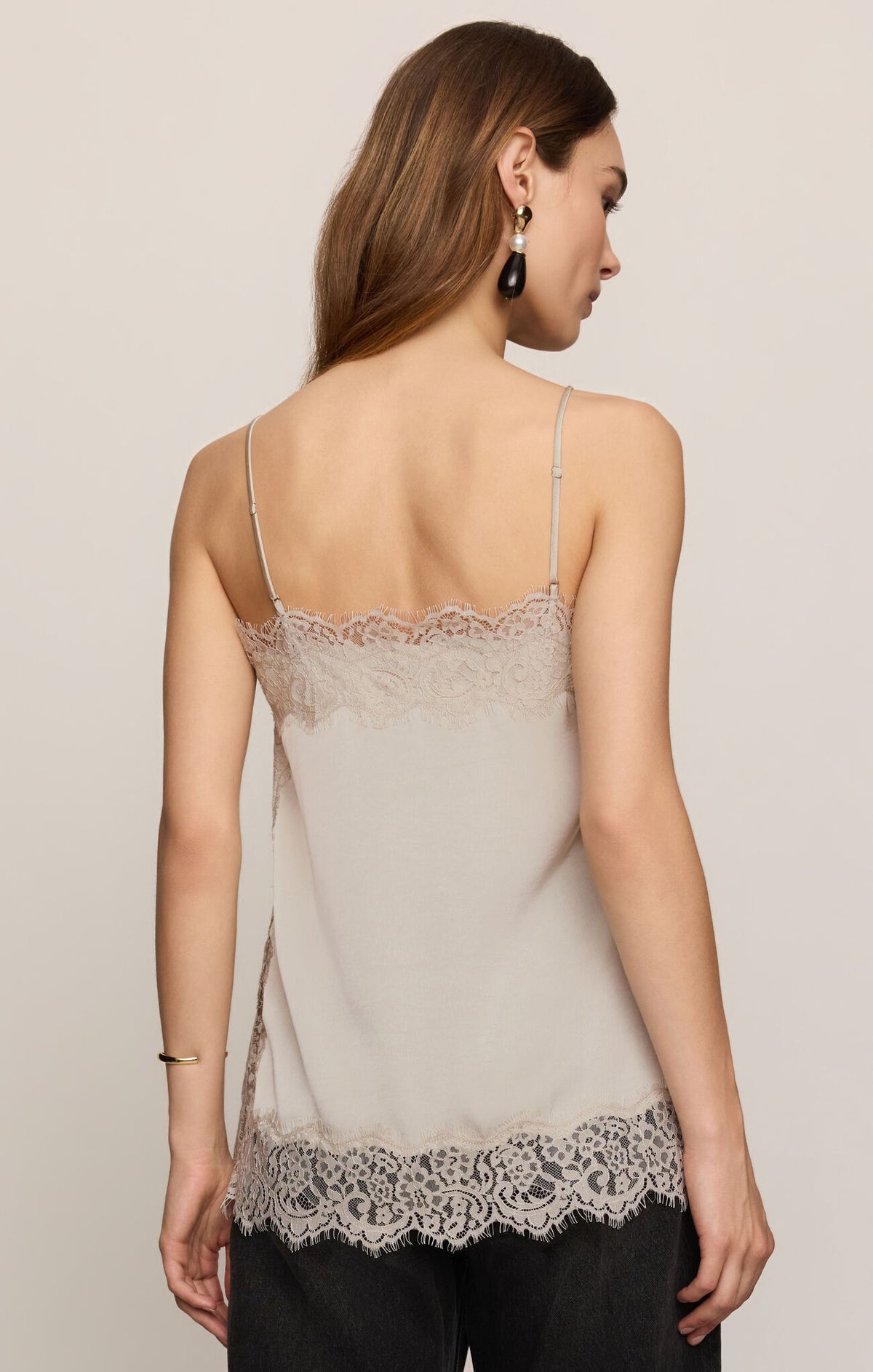 Roselle Lace Cami - Frosted Pearl