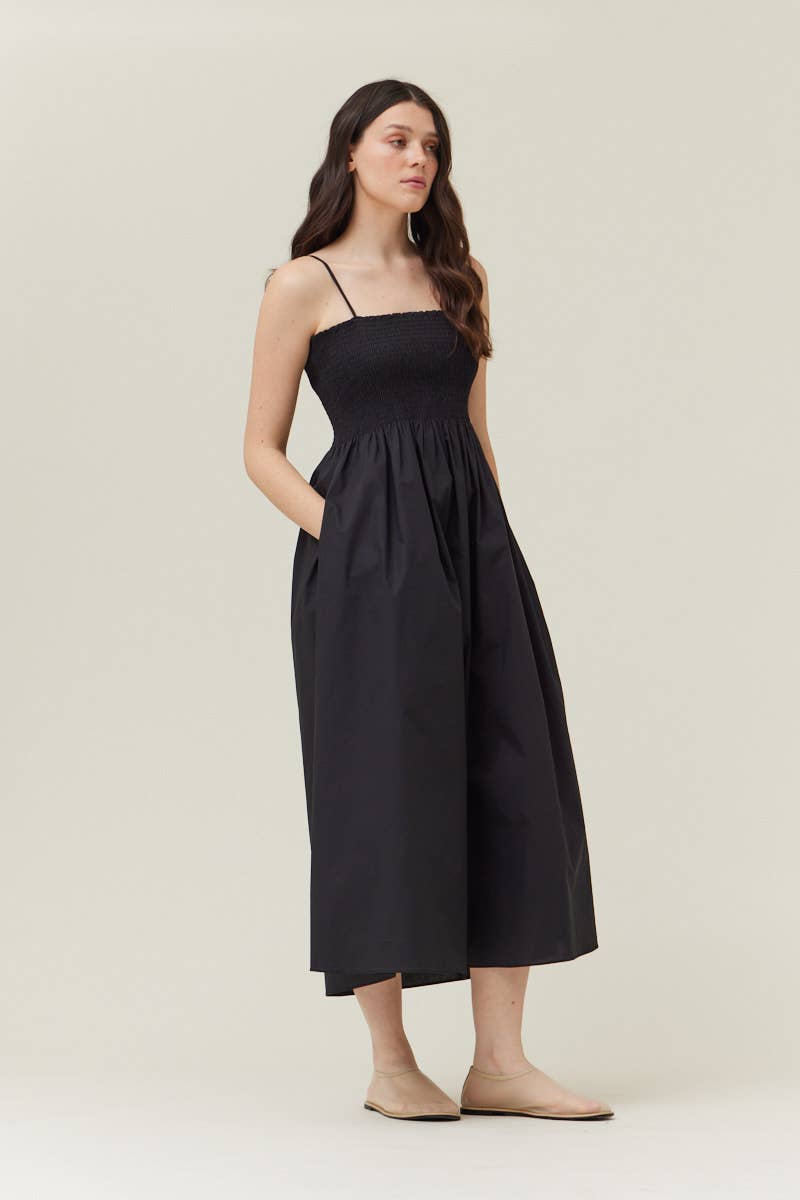  SMOCKED TOP MAXI DRESS