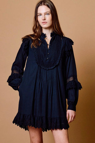 Edith Mini Dress - Black
